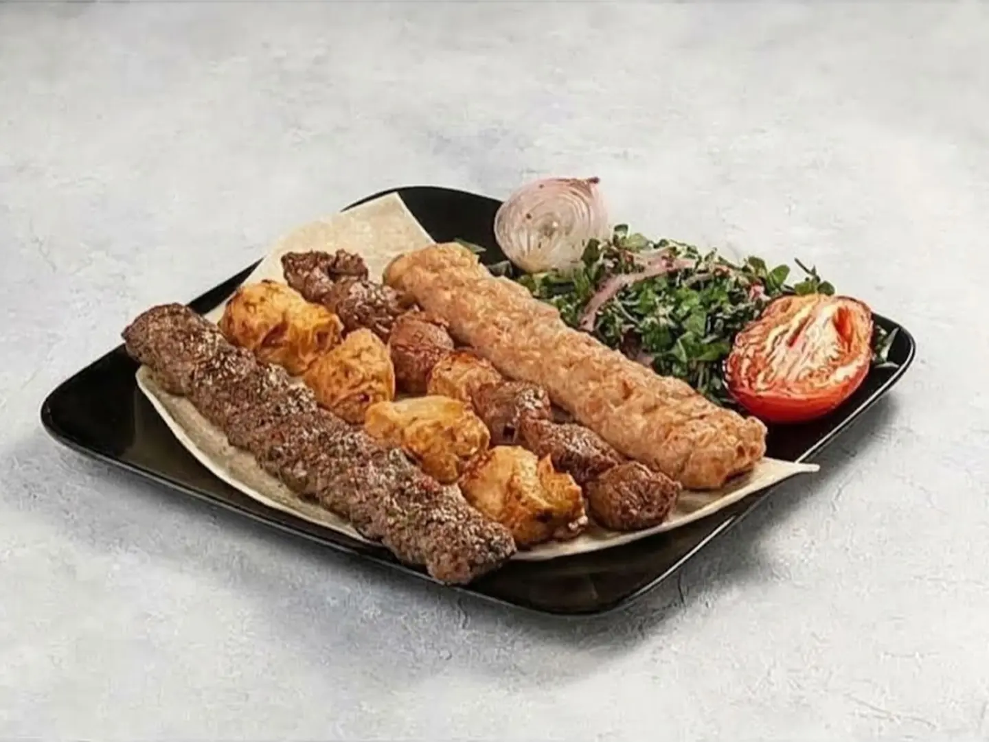 Mixed Grill Plate (4 Skewers).