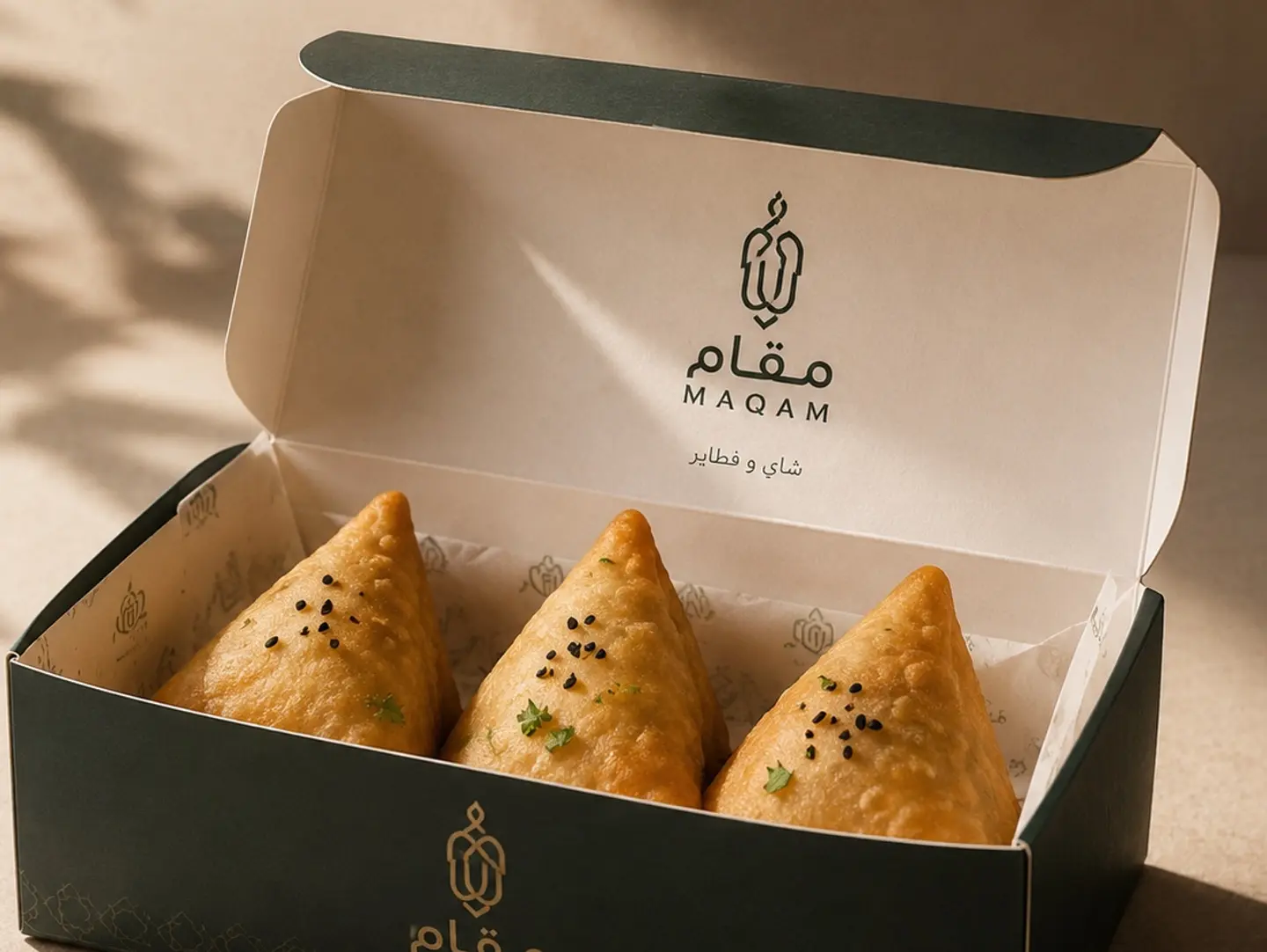 Maqam Samosa Box   3 Pieces
