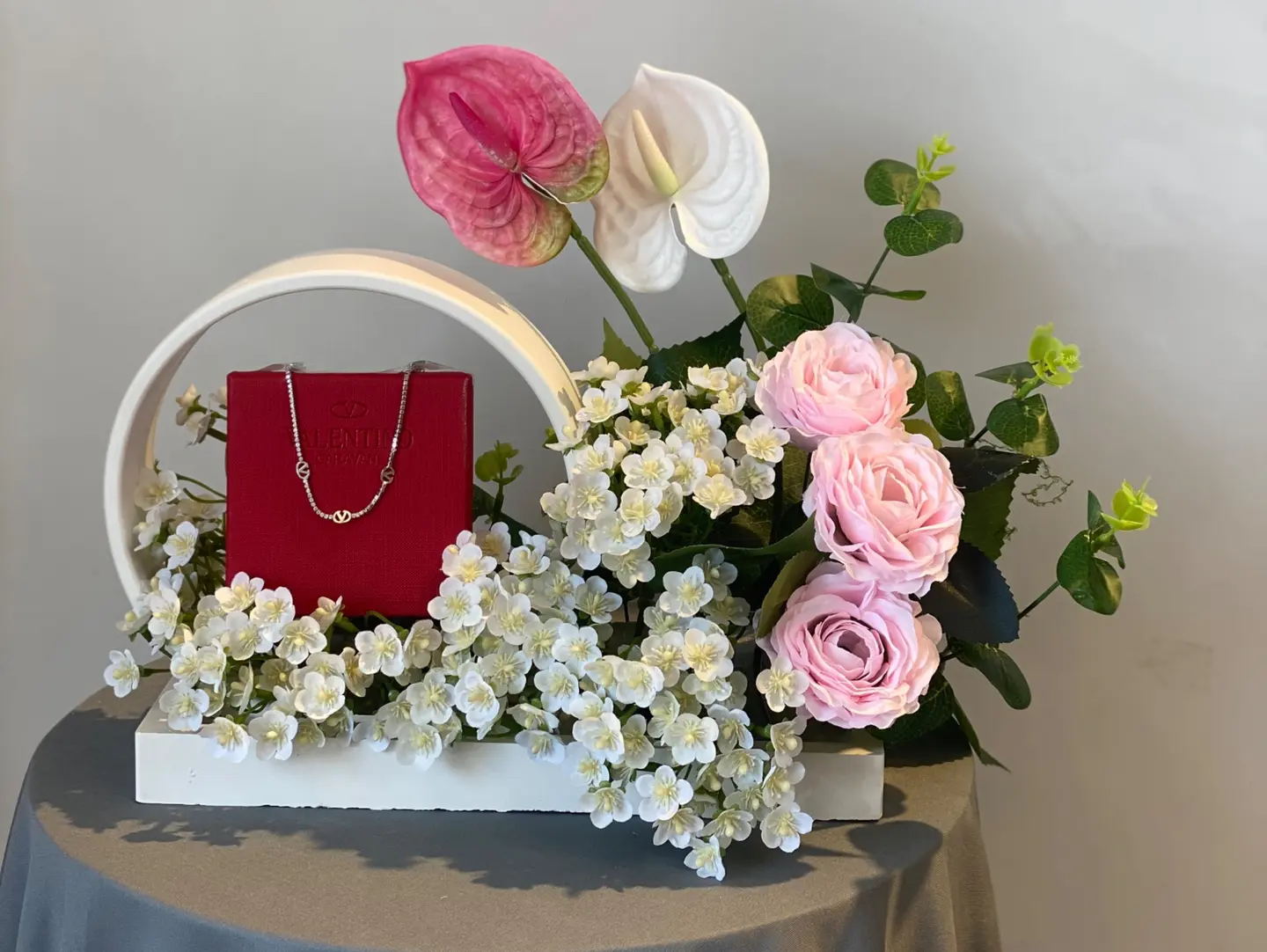 Rose Shaped Necklace Gift