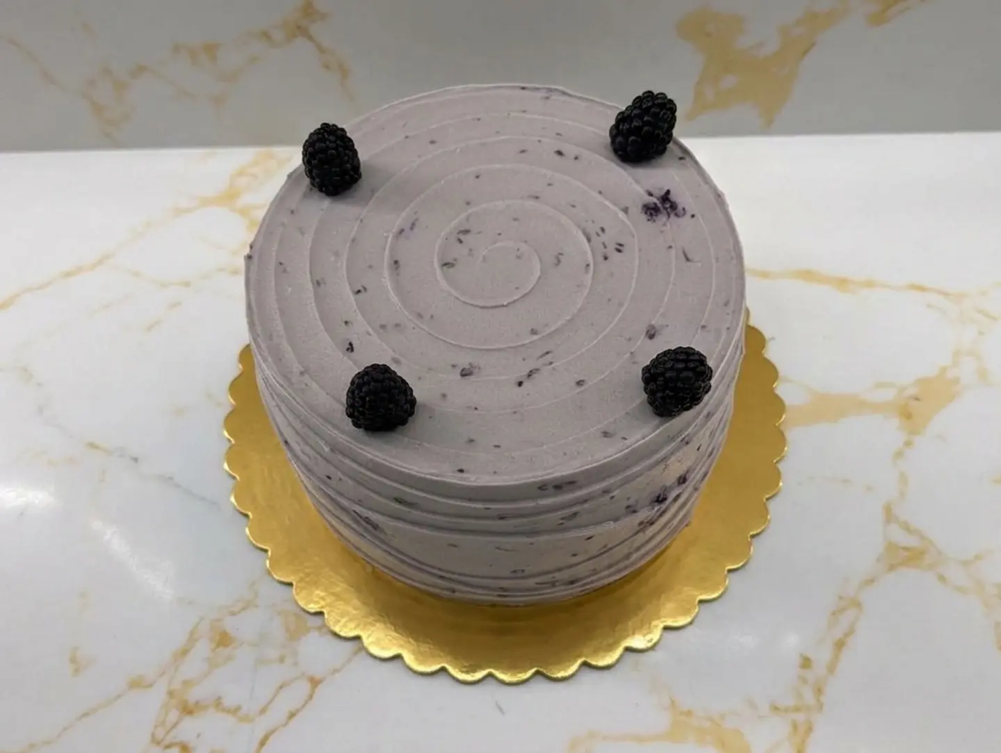 8 Inch Blackberry Cake