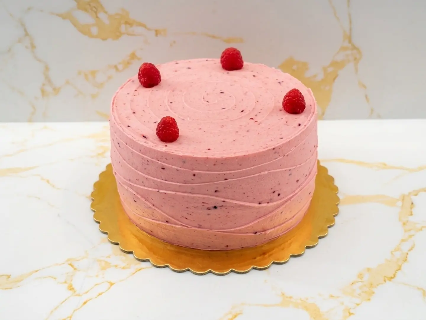 8 Inch Rose Berry Cake