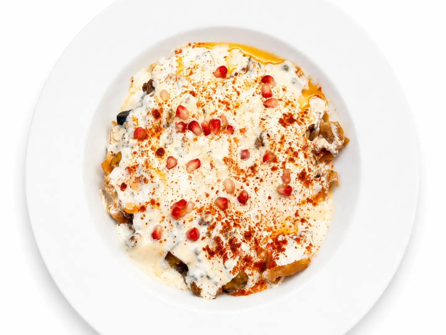 Eggplant Fatteh Without Meat