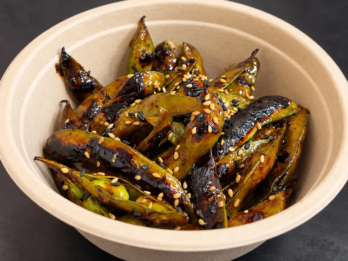 Grilled Edamame