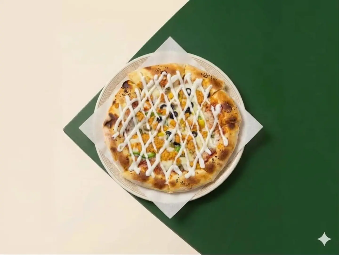 Chicken Ranch Pizza - Middle
