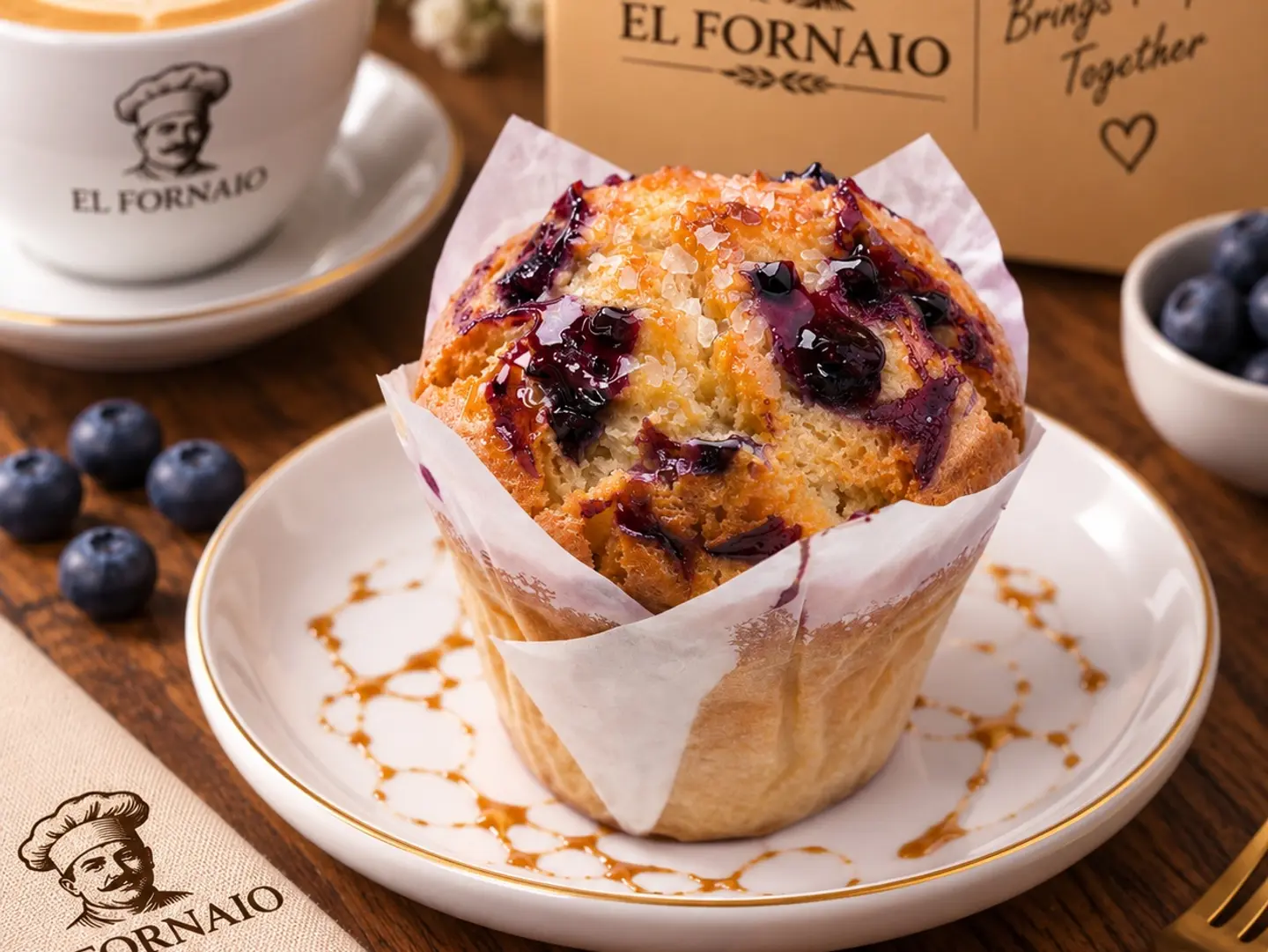 Blueberry Muffin 3 Pcs
