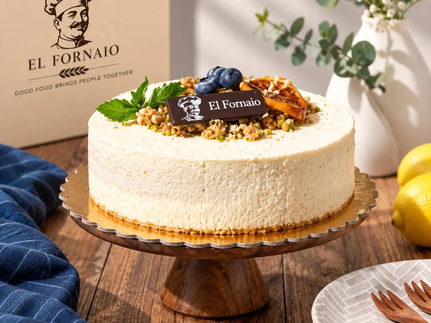 Medium Lemon And Blueberry Cake