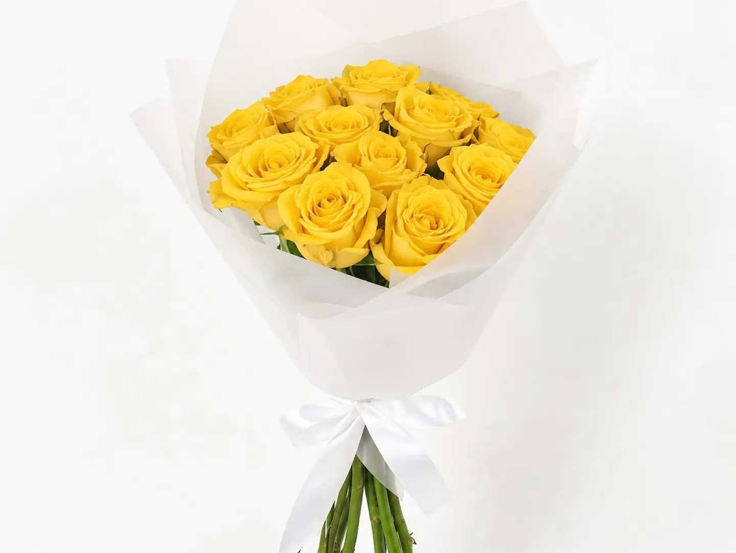 Yellow Rose Bouquet 12 Roses