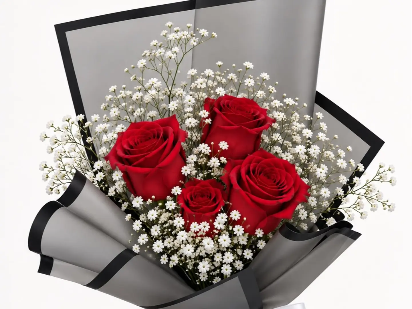 4 Rose Stems