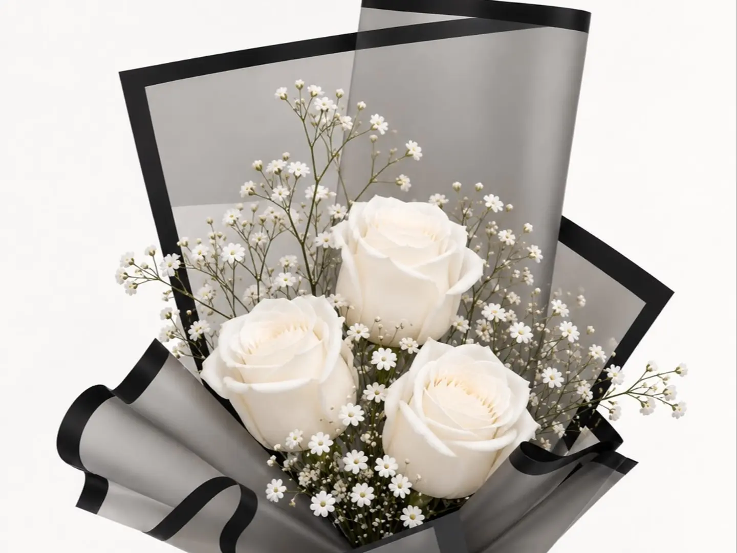 3 Rose Stems