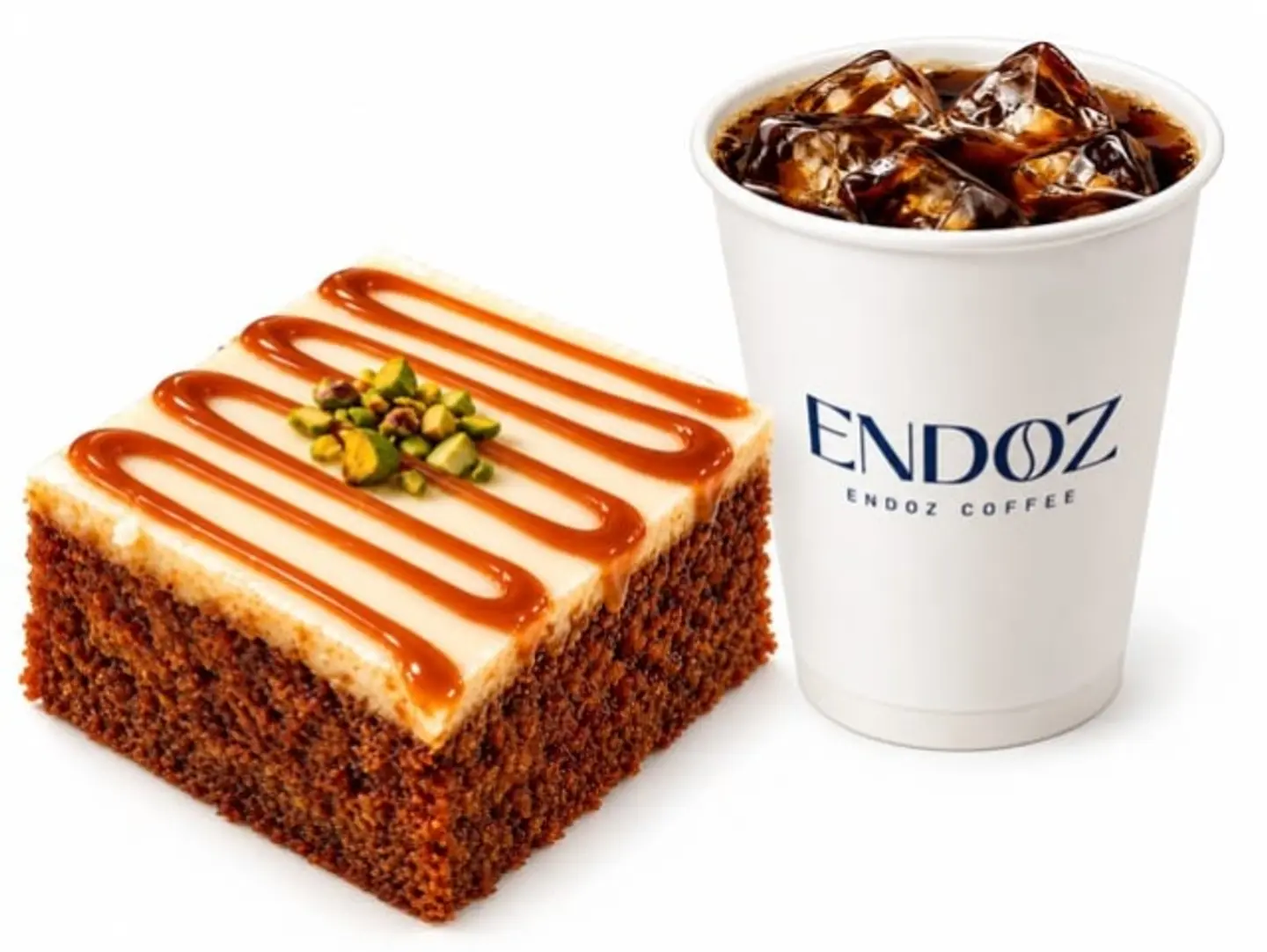Large Iced V60 And Date Cake