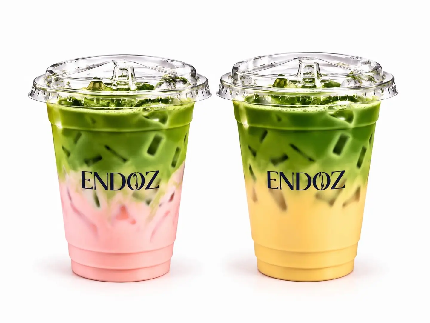 Tropical Flamingo Matcha 2 Cups