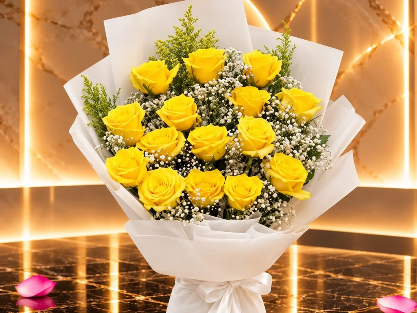 Yellow Bouquet Elegance