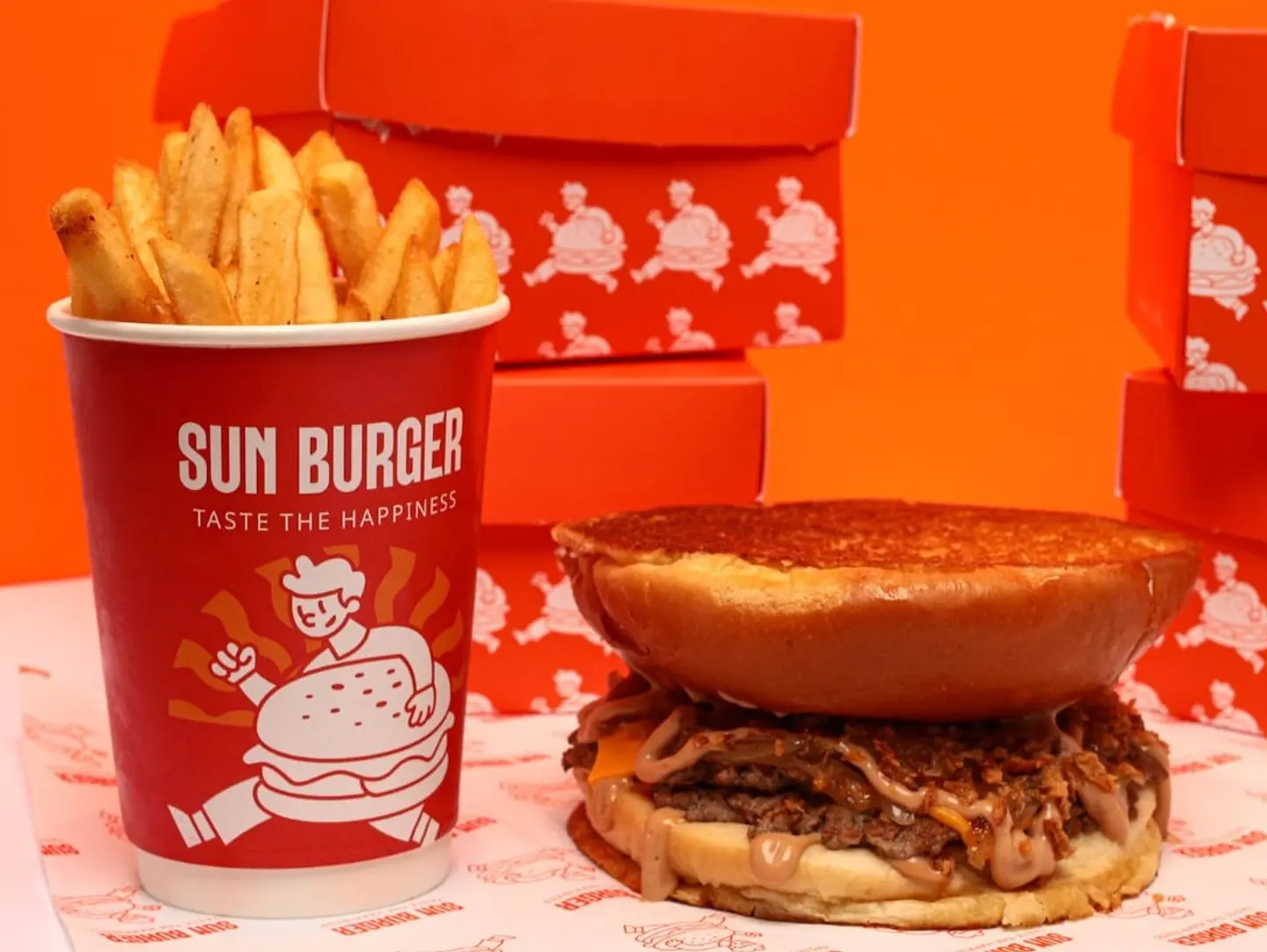 Sun Beef Burger Combo+ Fries