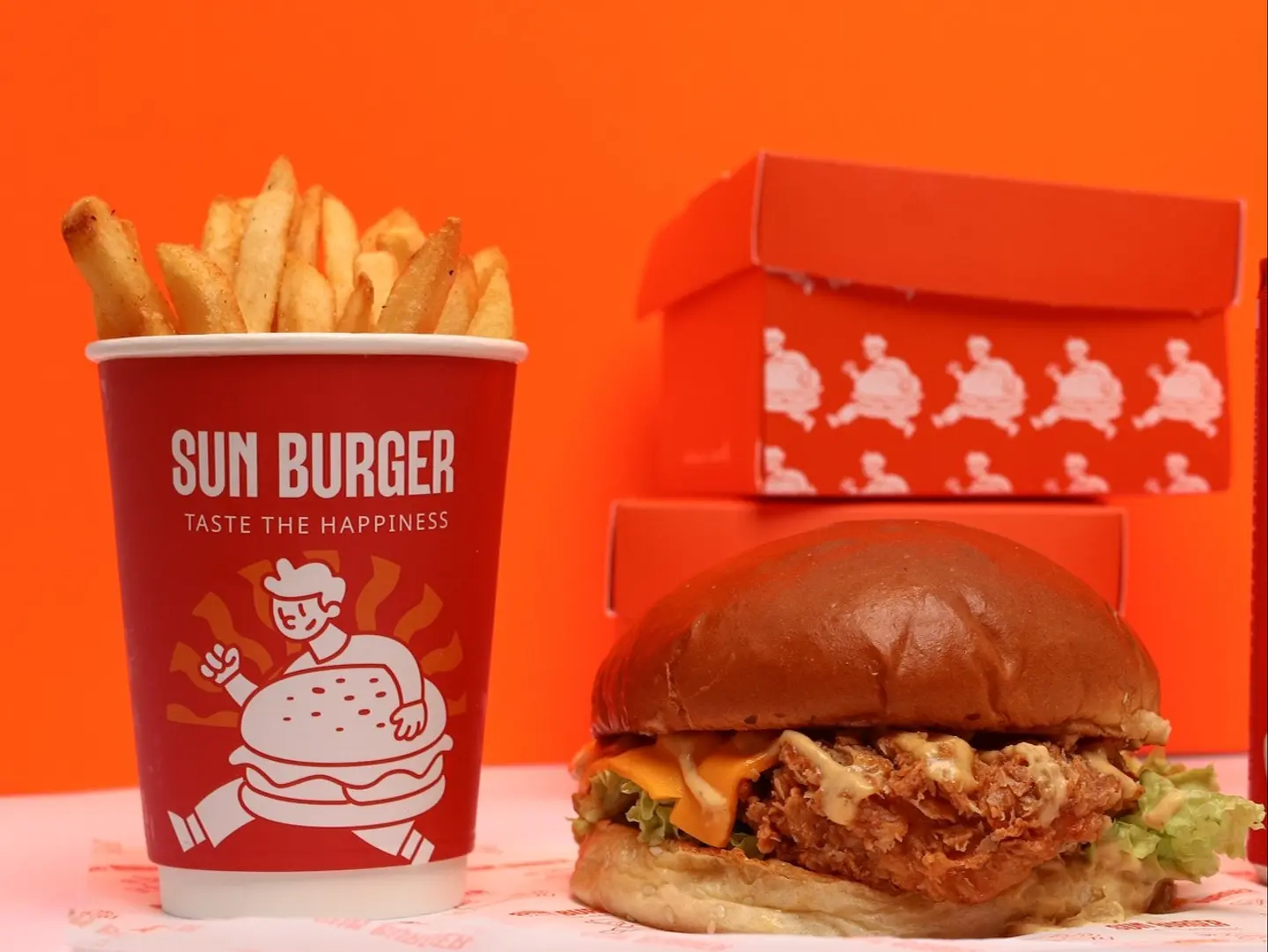 Crispy Chicken Burger Combo Fries