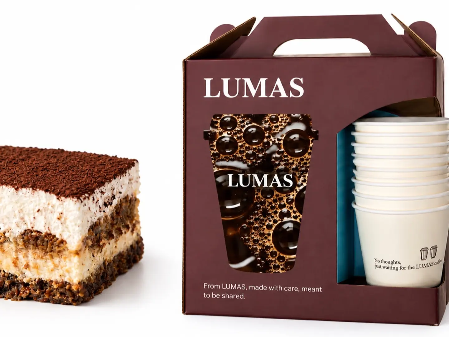 Coffee Box With Tiramisu Cake