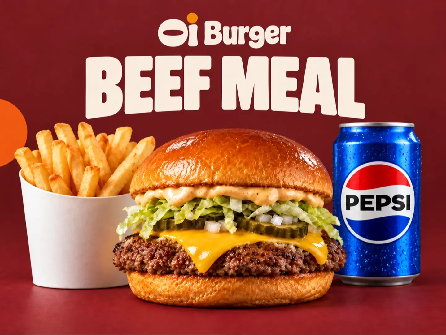 Beef Burger Meal