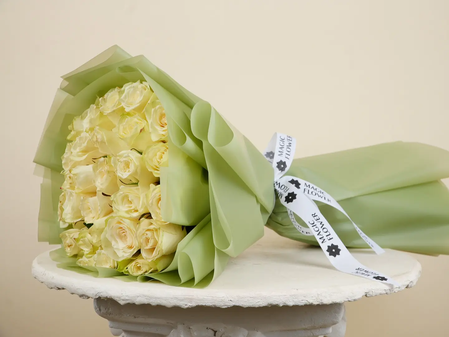 Soft White Rose Bouquet