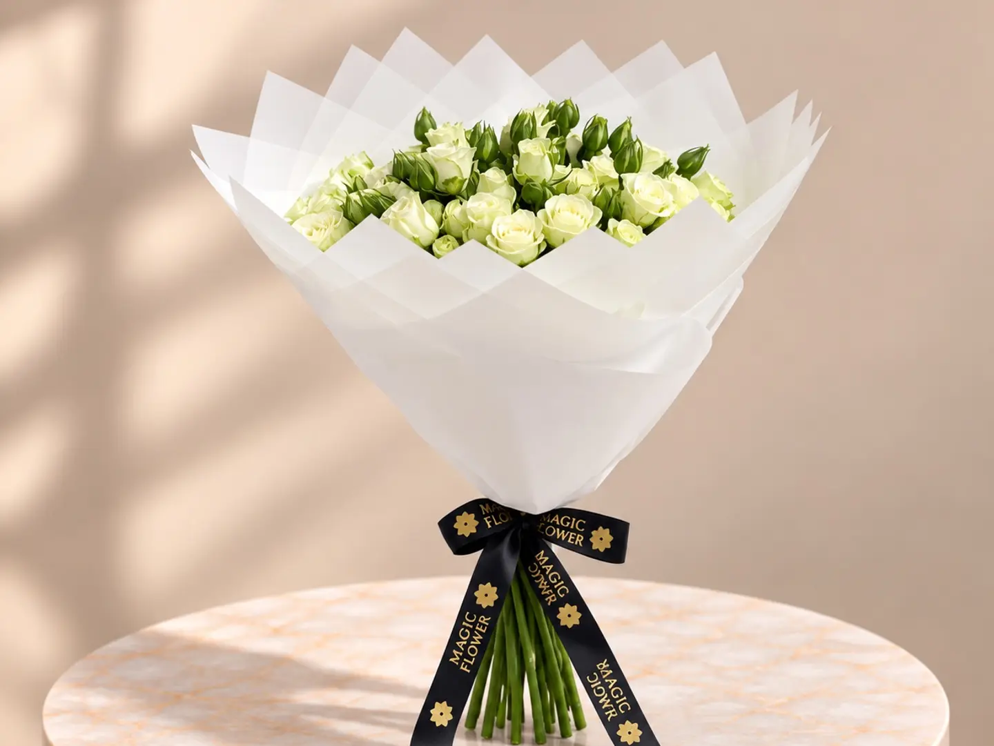 Ivory Spray Rose Bouquet