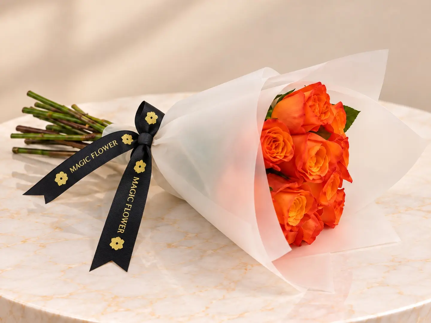 Orange Rose Bouquet
