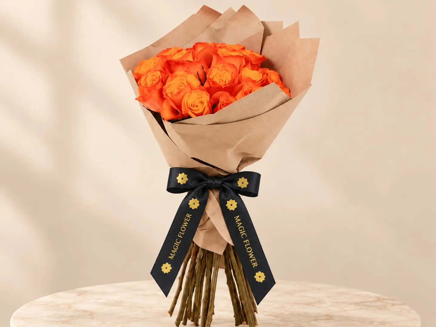 Orange Rose Bouquet