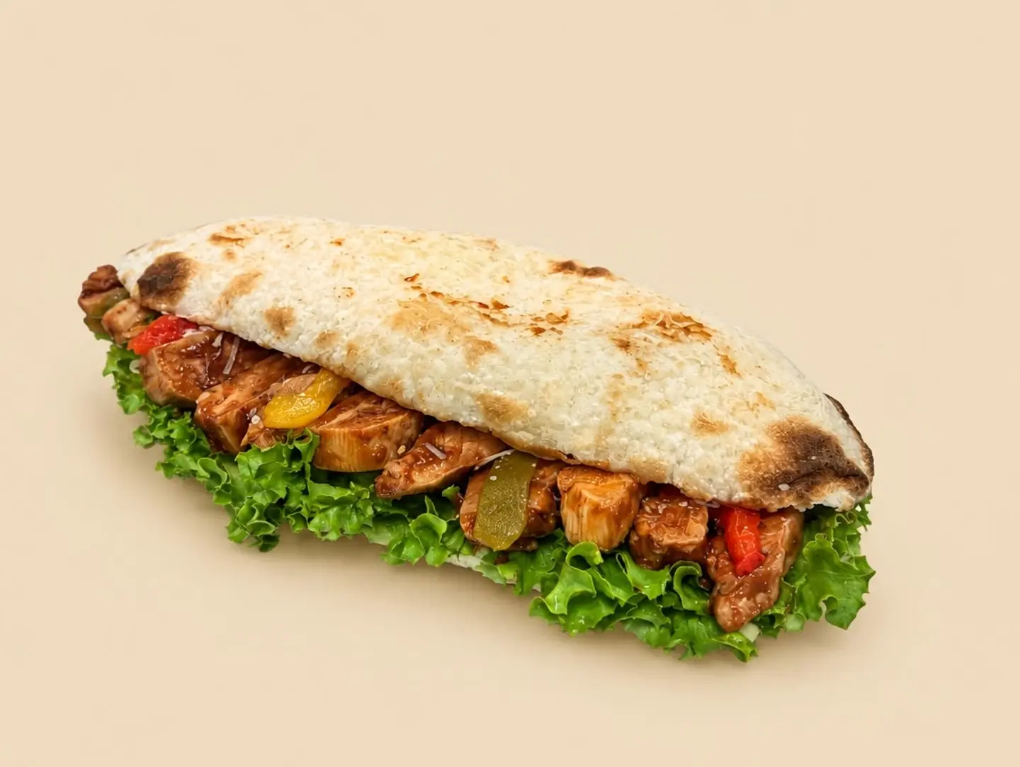 Grilled Chicken Sandwich On Focaccia Bread