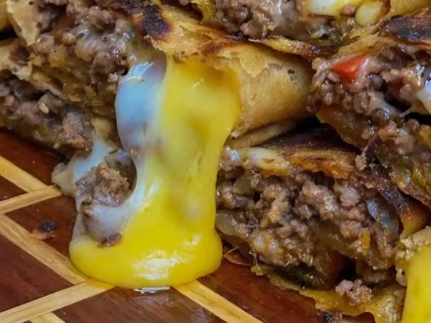 Minced Meat And Cheese Pie