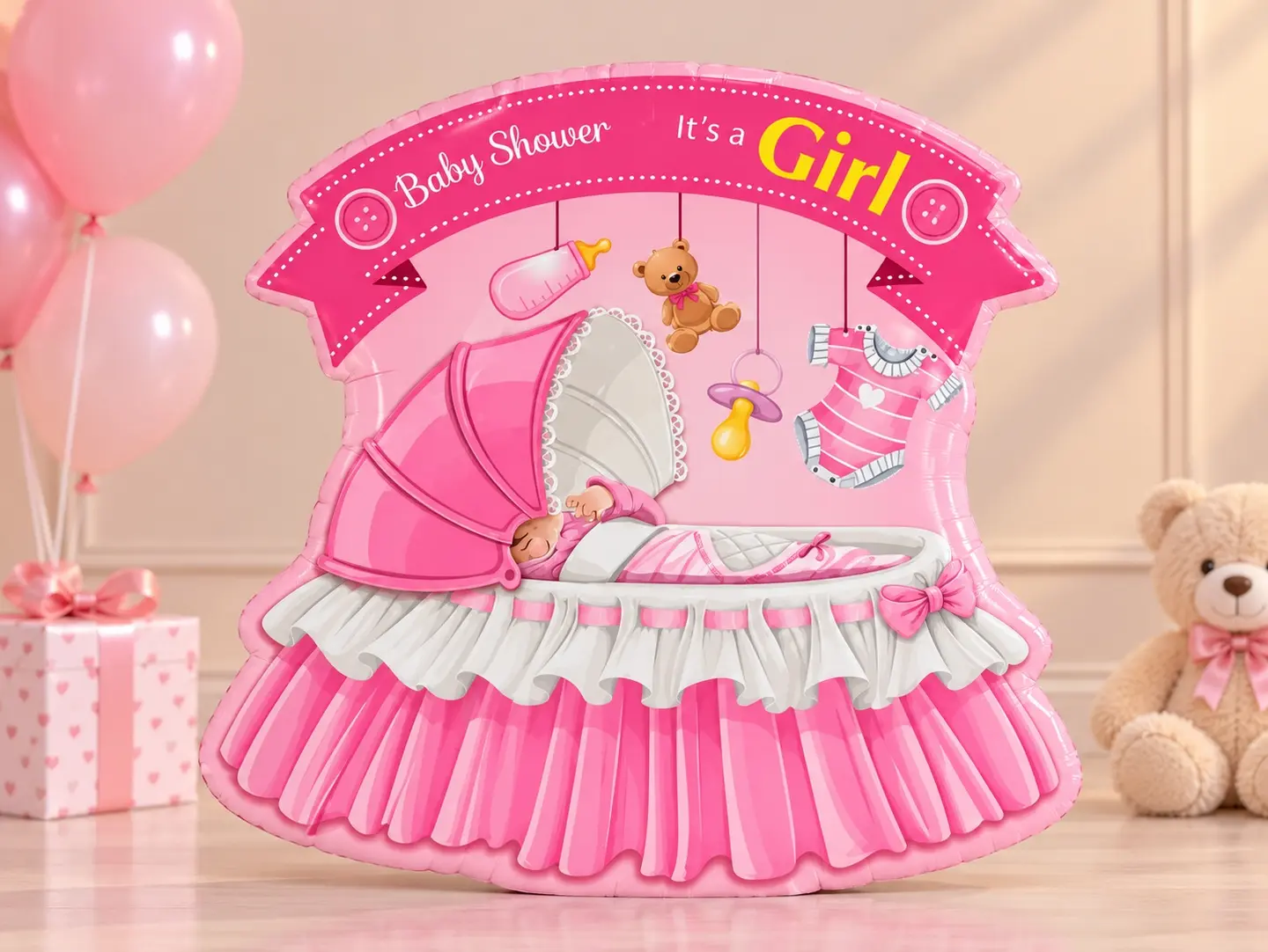Pink Baby Shower Charm