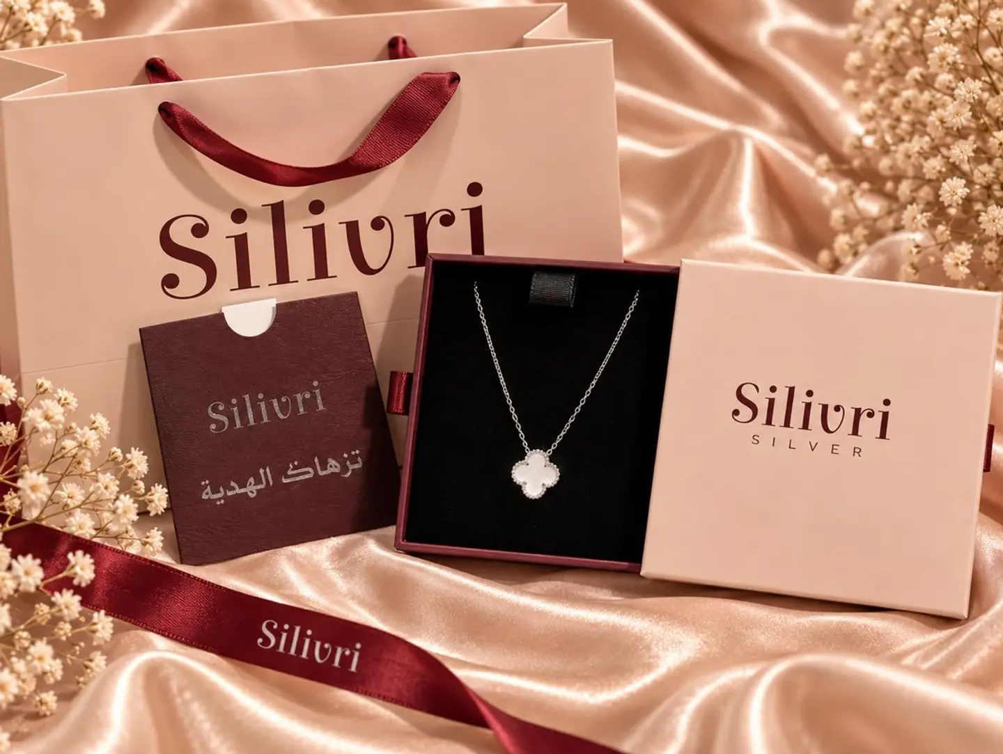Silver Flower Necklace