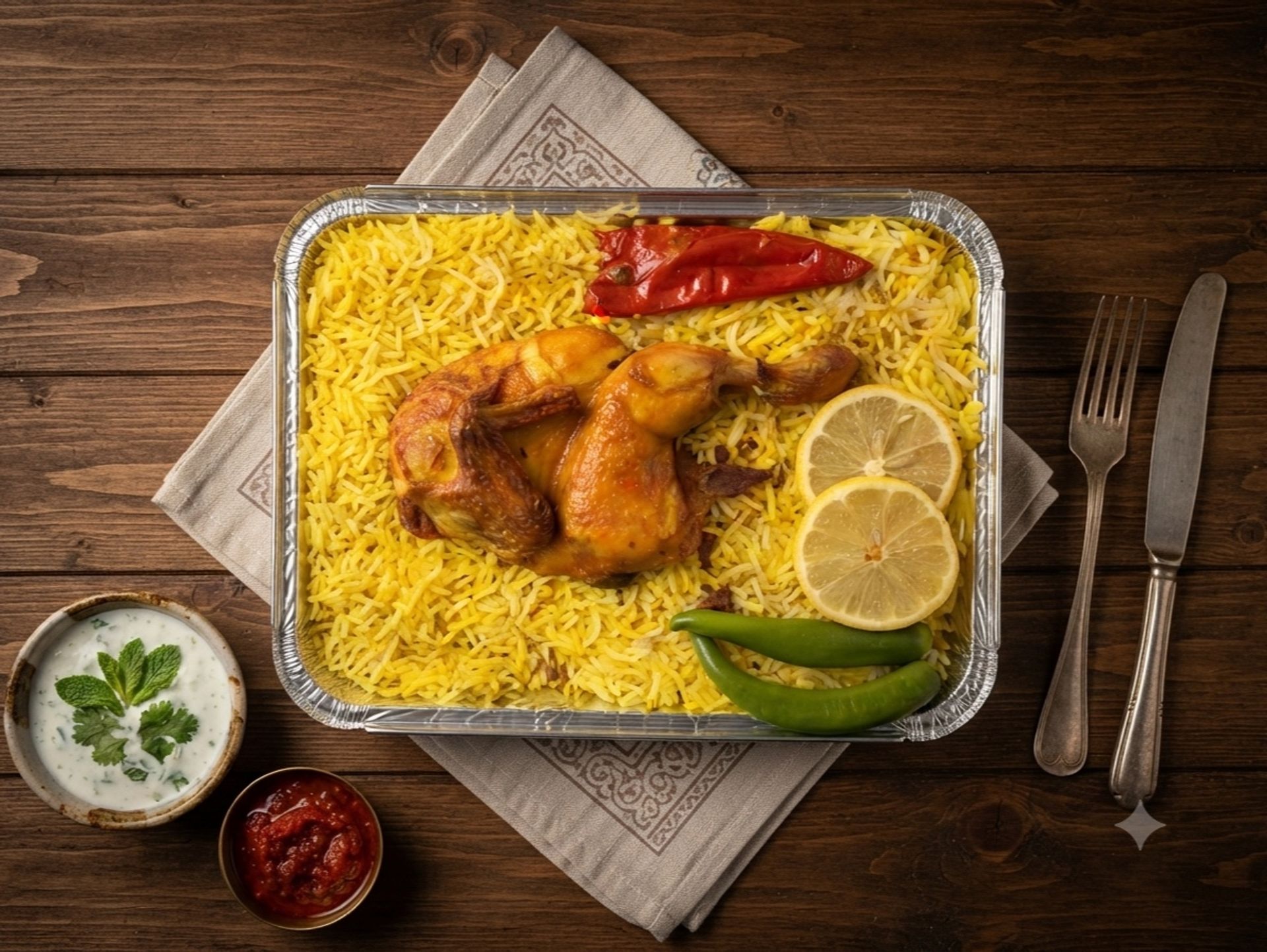 دجاج مندي - نص حبة دجاج