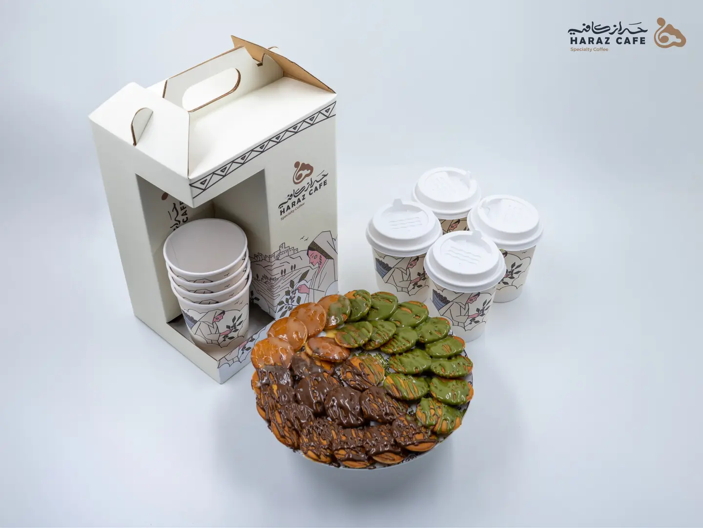 2 Liter "Coffee Of The Day" Box With 16 Mini Pancakes