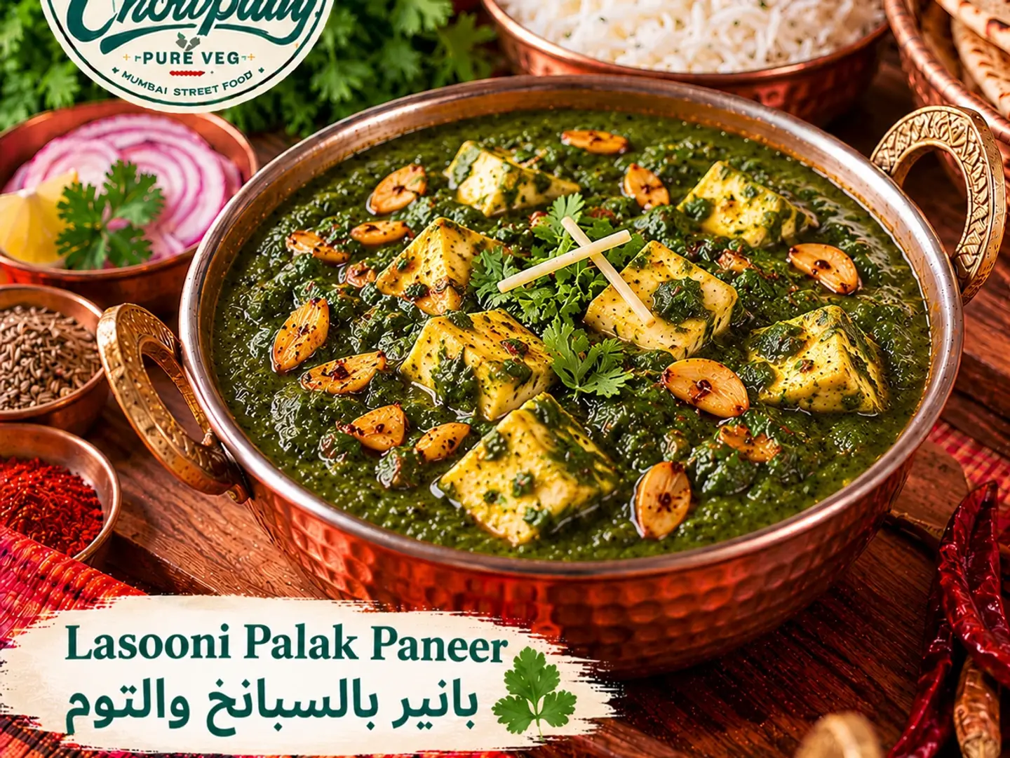 Lasooni Palak Paneer