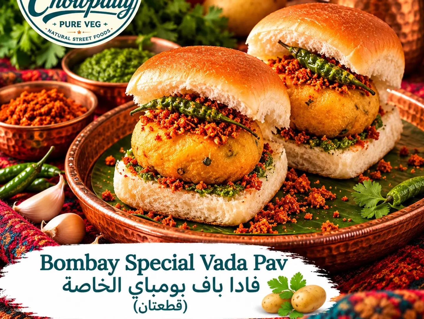 Bombay Special Vada Pav 2pcs