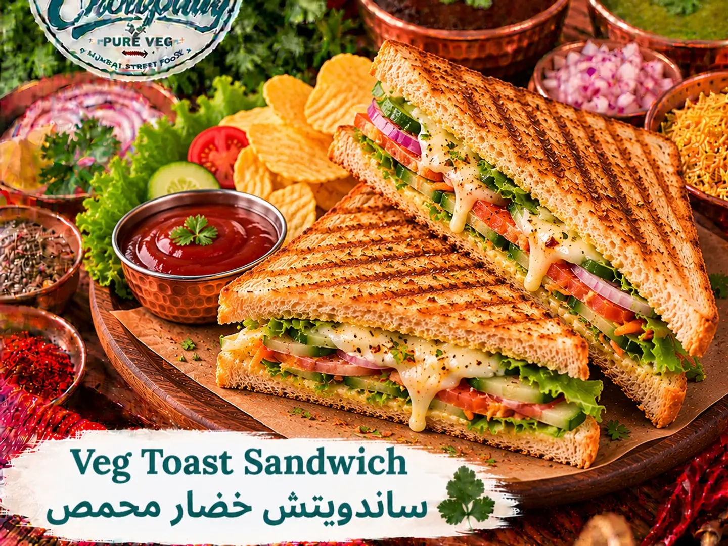 Veg Toast Sandwich