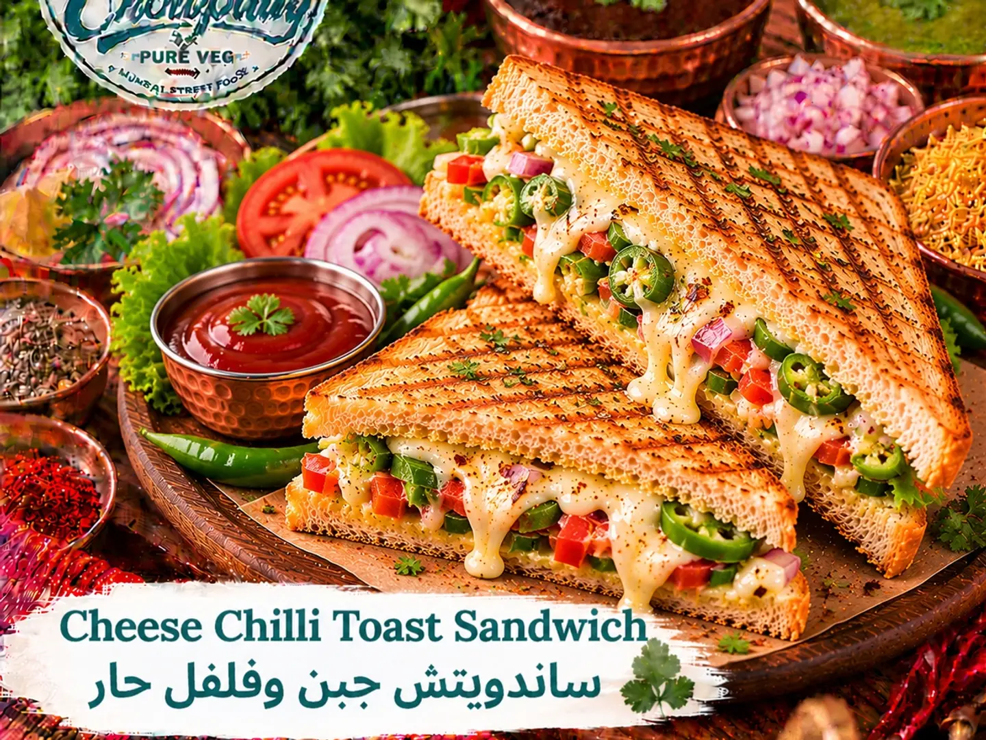 Cheese Chilli Toast Sandwich