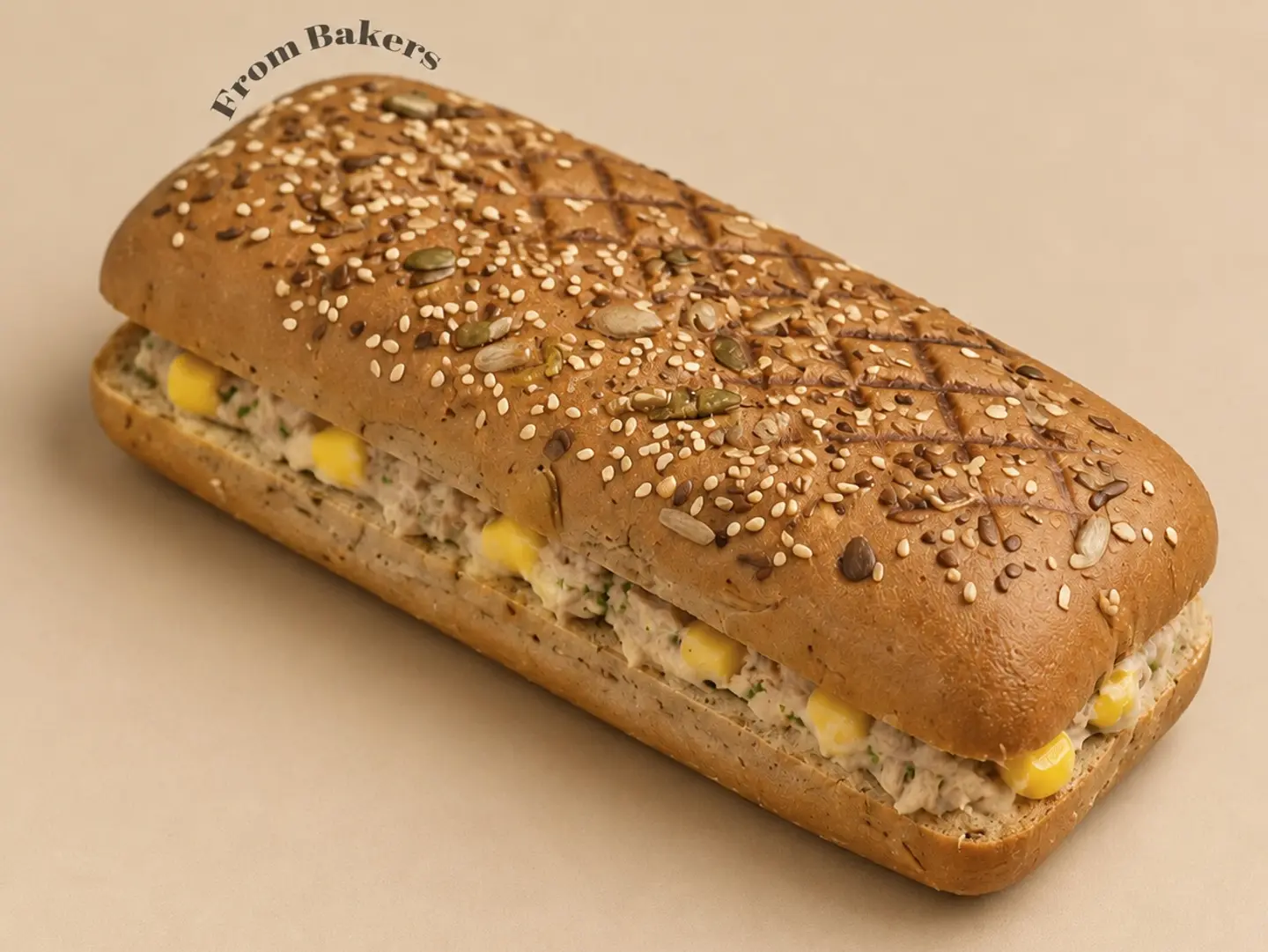 Tuna With Corn And Pesto Multigrain Bread