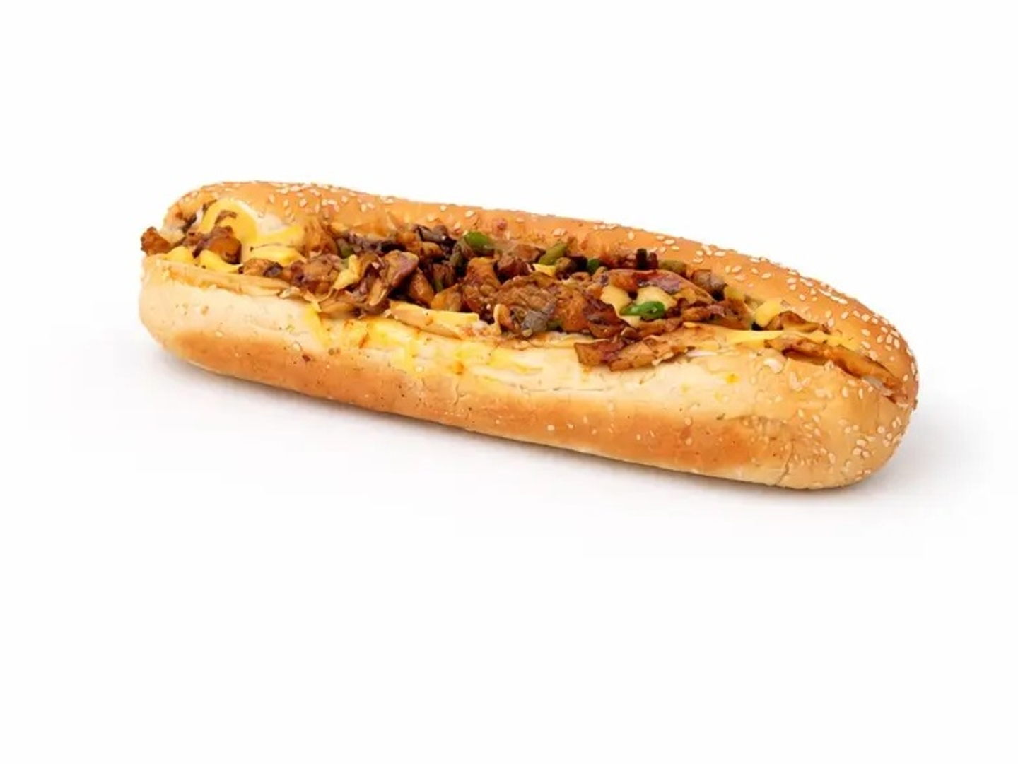Regular Jumbo Shawarma On Sesame Kudu Bread.