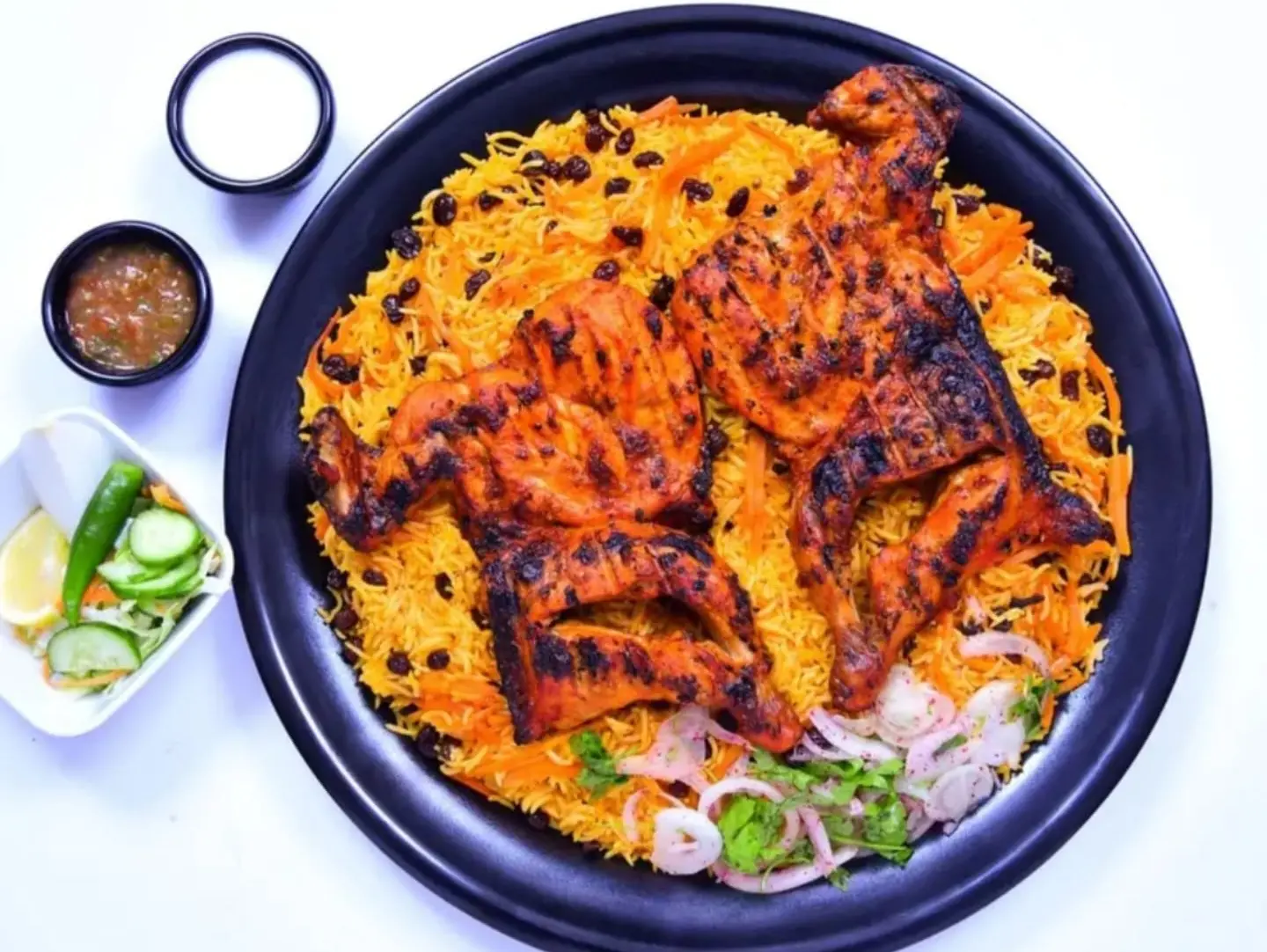 Charcoal Grilled Chicken With Rice