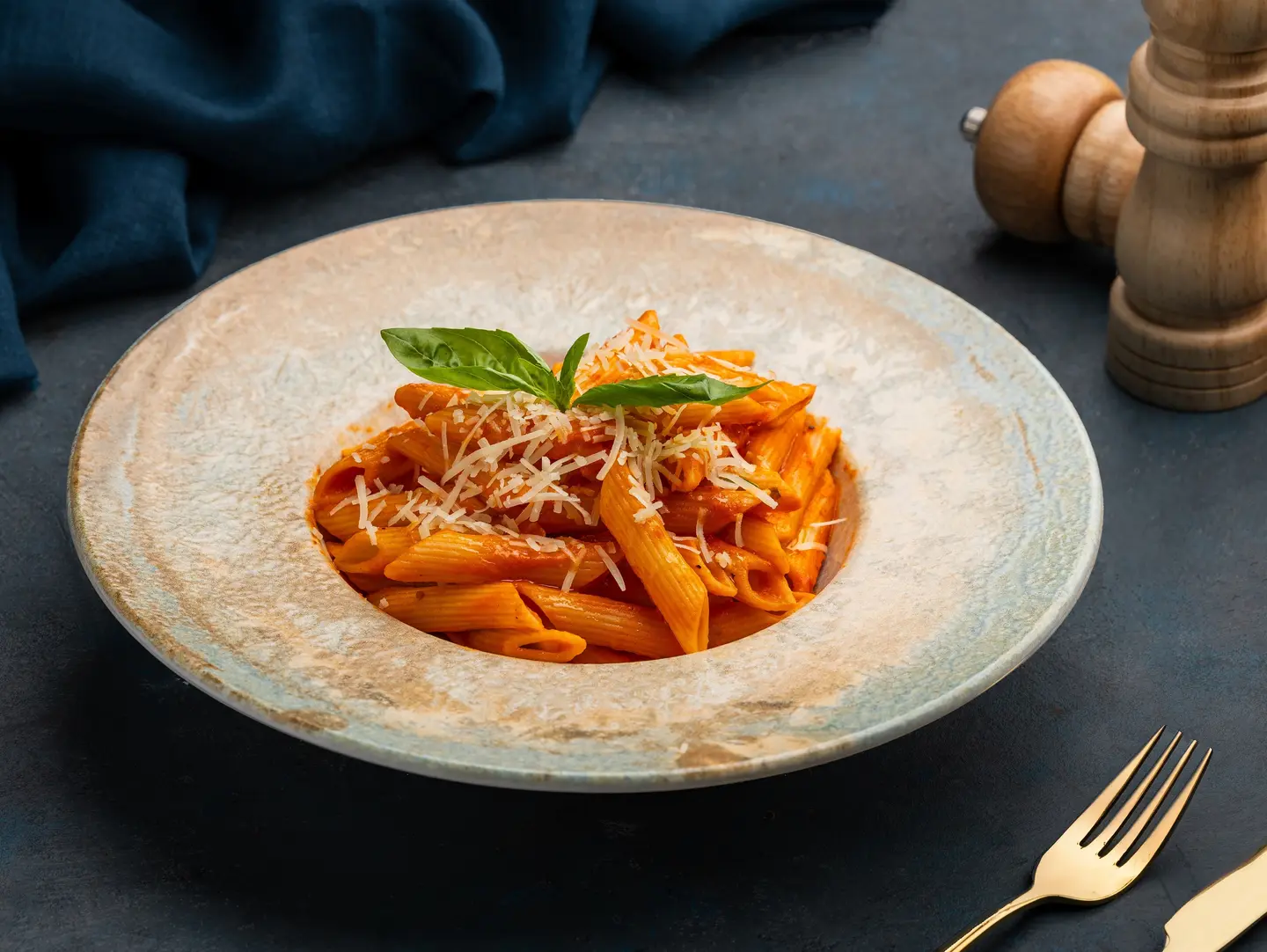Penne Arrabbiata With Pink Sauce