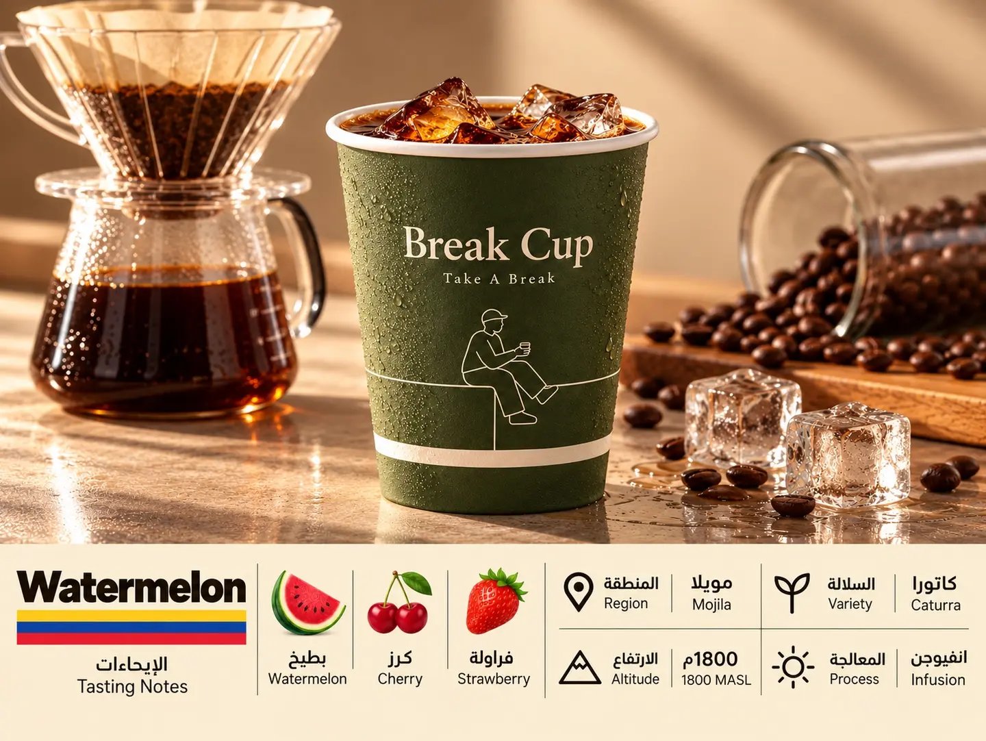 Premium Colombian V60 With Watermelon Notes Large