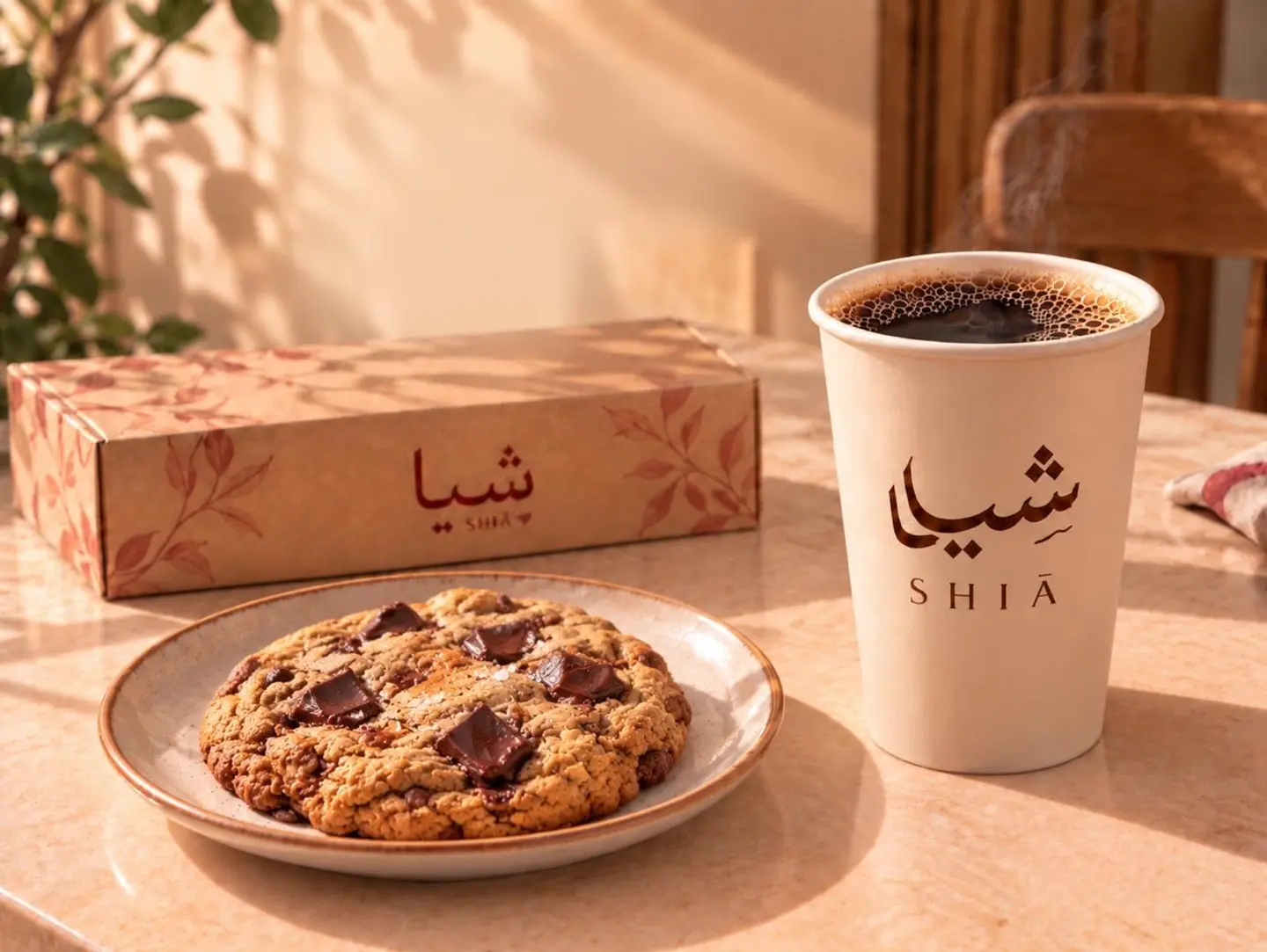 Large Coffee Of The Day (Hot Or Iced, Your Choice) Belgian Chocolate Filled Cookie