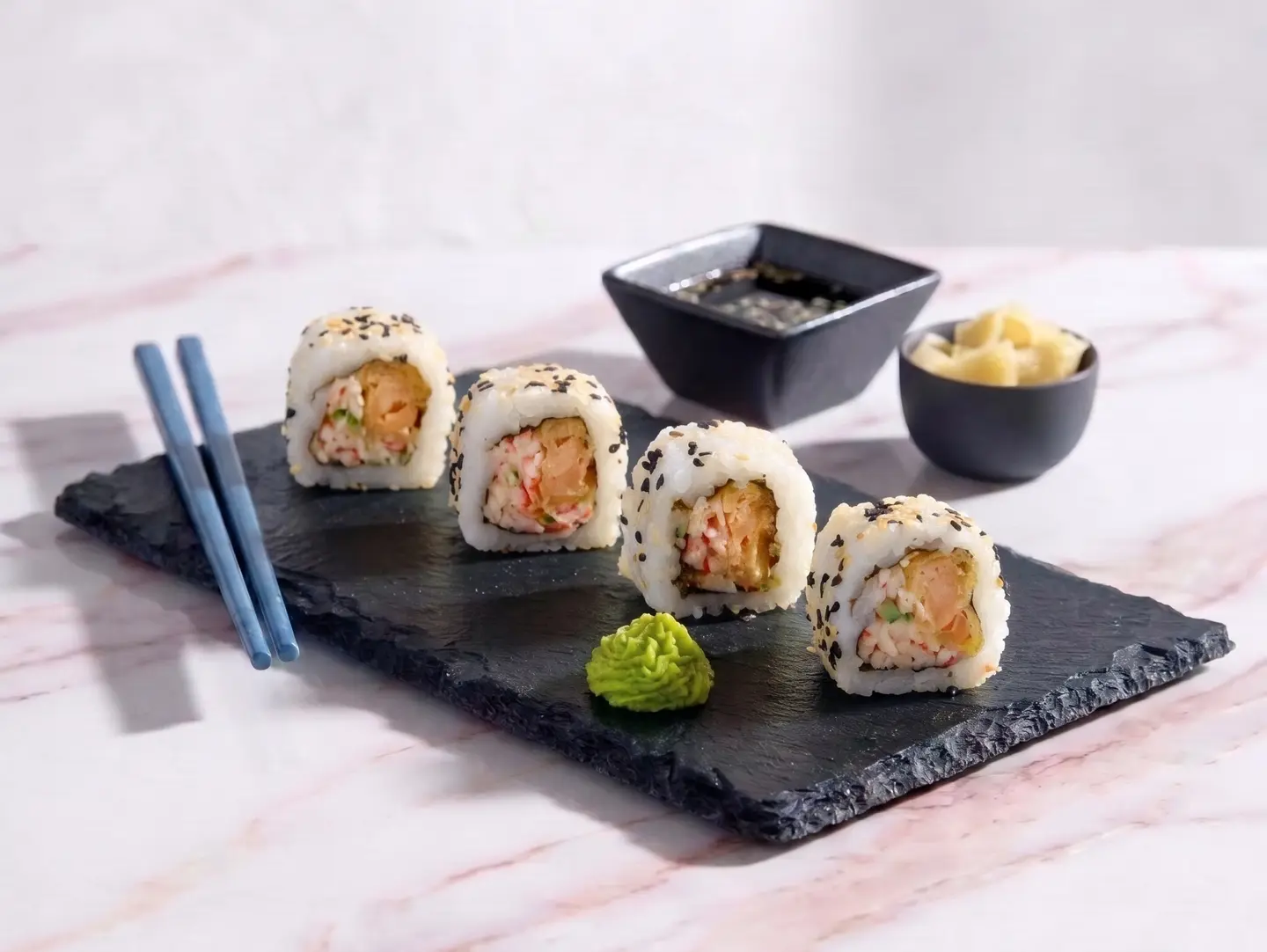 Crab Tempura Salmon