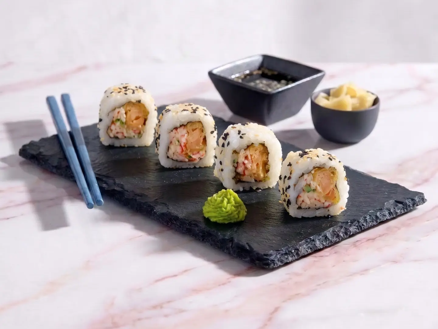 Crab Tempura Salmon