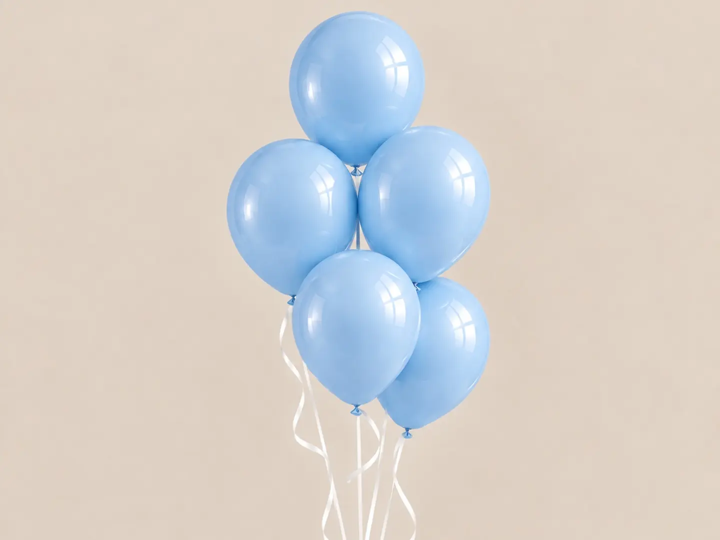 5 Blue Balloons Bouquet