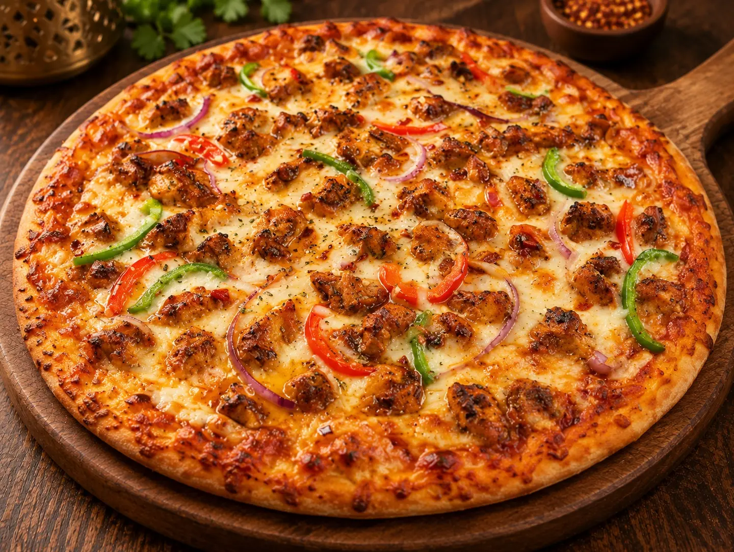 بيتزا تكا دجاج - صغير