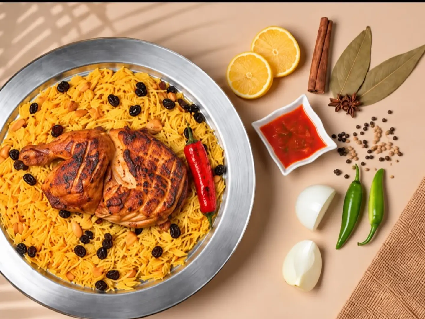 Half A Rotisserie Chicken With Rice