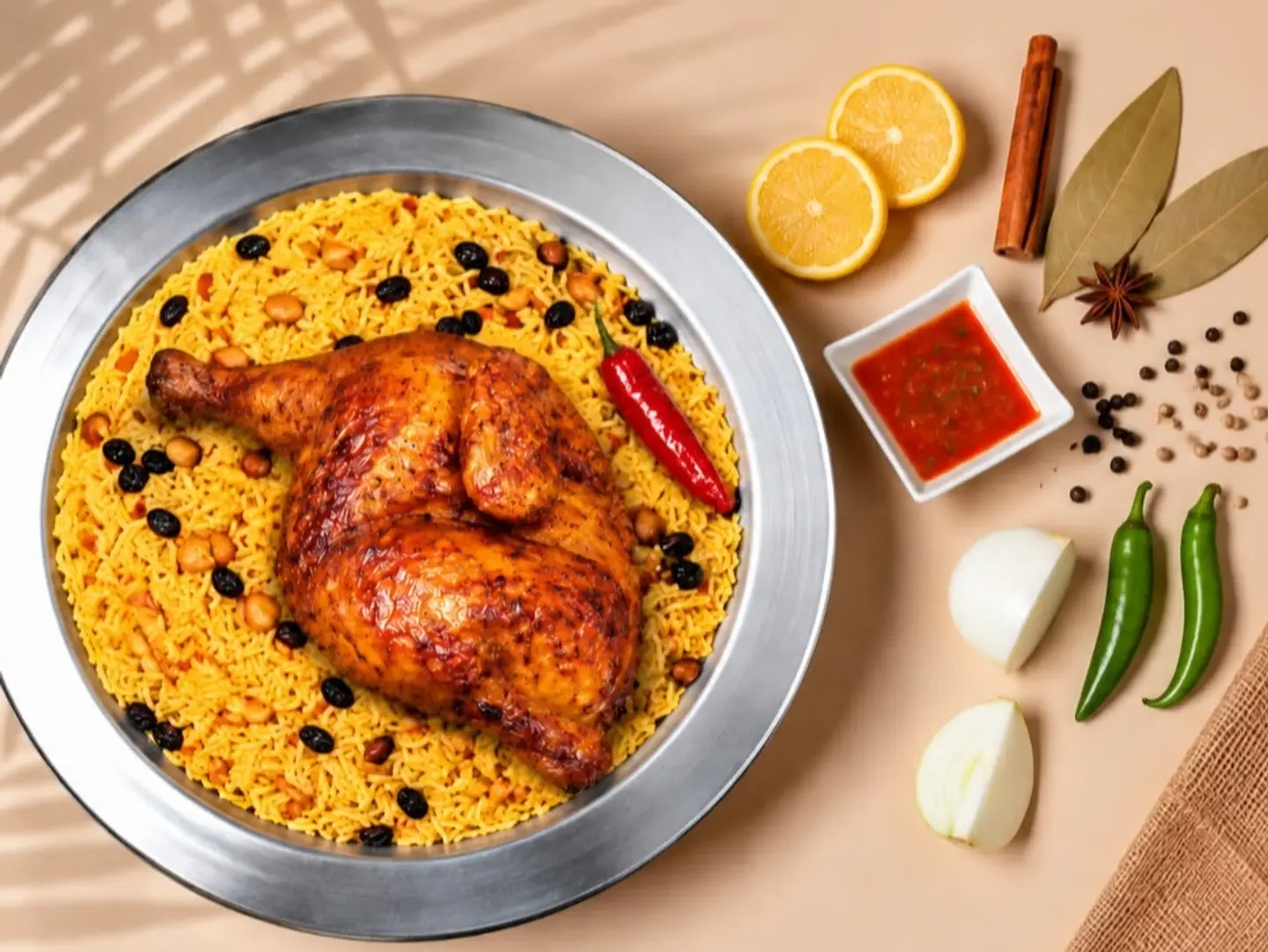 Half A Rotisserie Chicken With Rice
