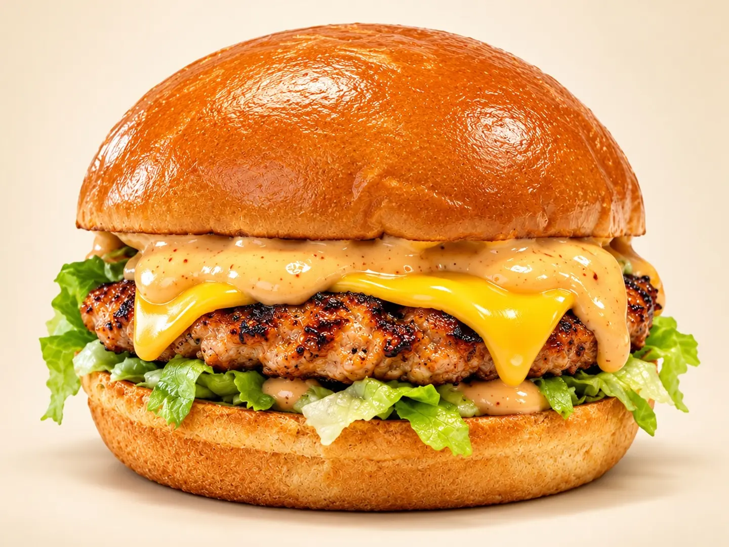 Grilled Chicken Burger With Fries