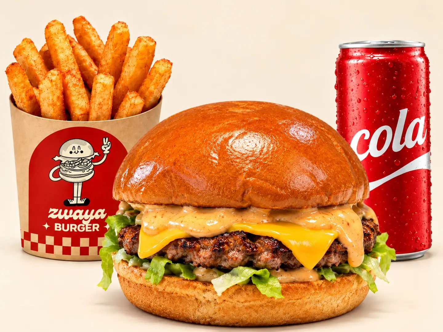 Grilled Beef Burger   Meal