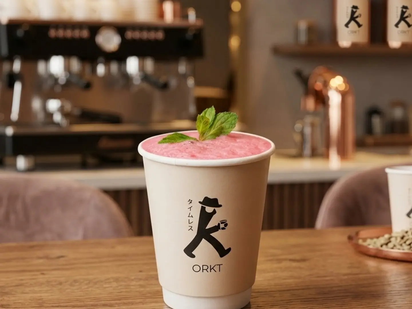 Matcha Strawberry Foam