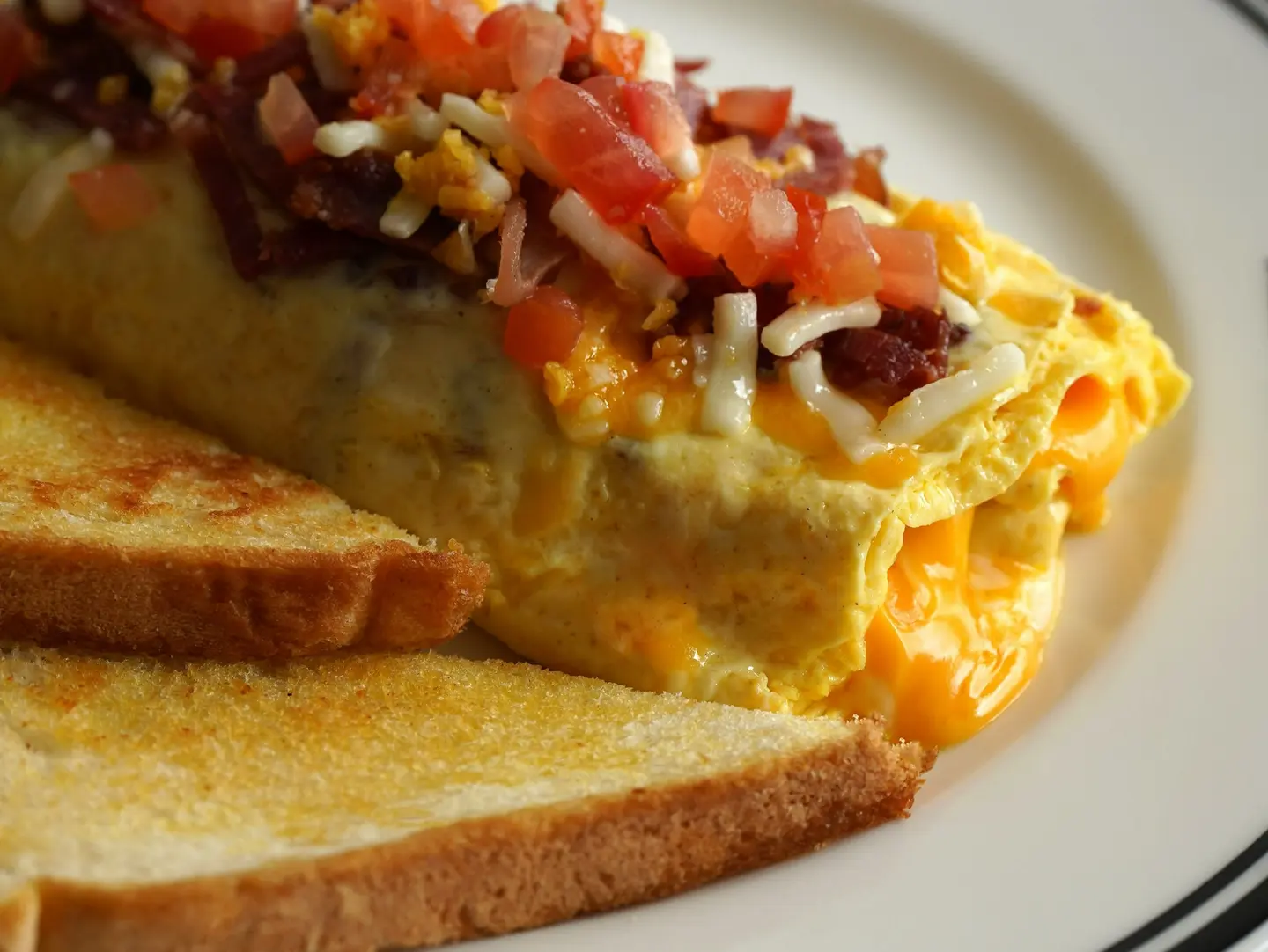 Slice Breakfast Beef Omelette